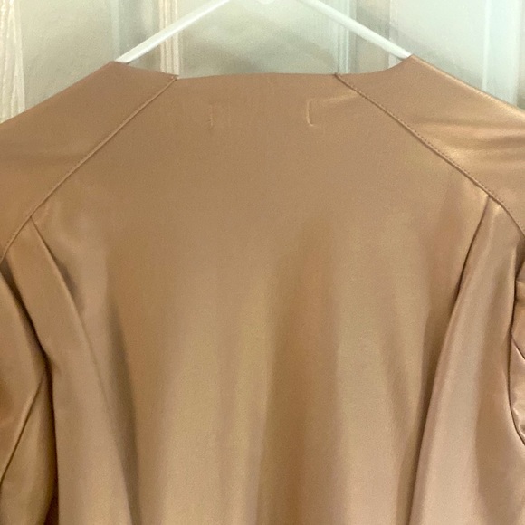 JustFab light Rose Gold Suede Feel Blazer/Jacket. New with tags! Size L - Picture 8 of 11